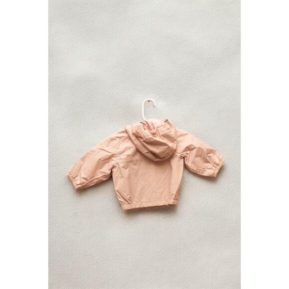 The North Face Infant Shell Jacket – Blush Pink Windbreaker Hooded 0-3 M - Picture 2 of 3